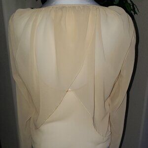 Puff Sleeve Blouse with Back Interest